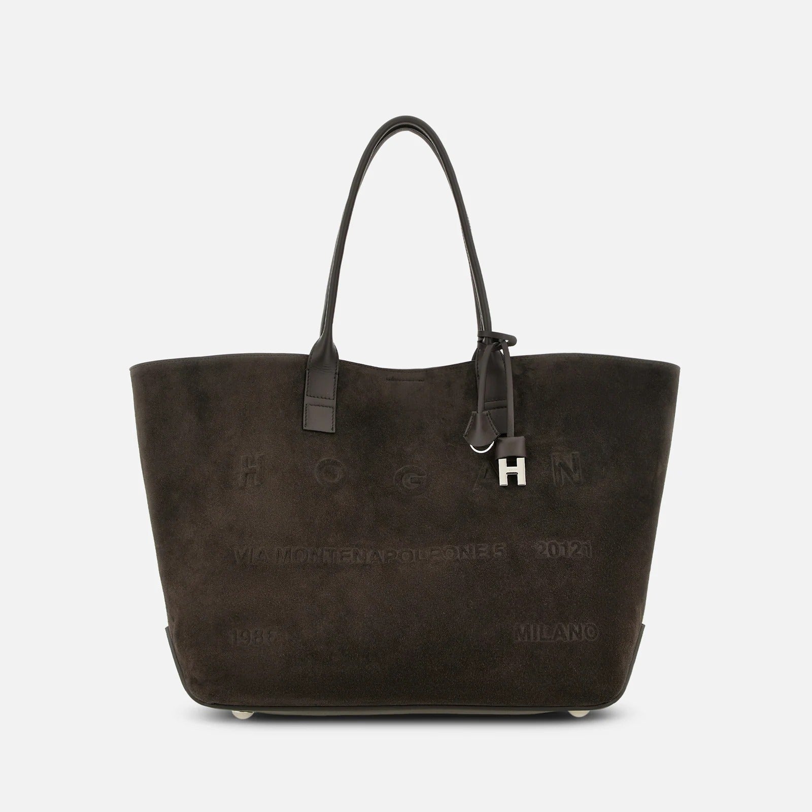 HOGAN Borsa Shopping Address Media-Marrone