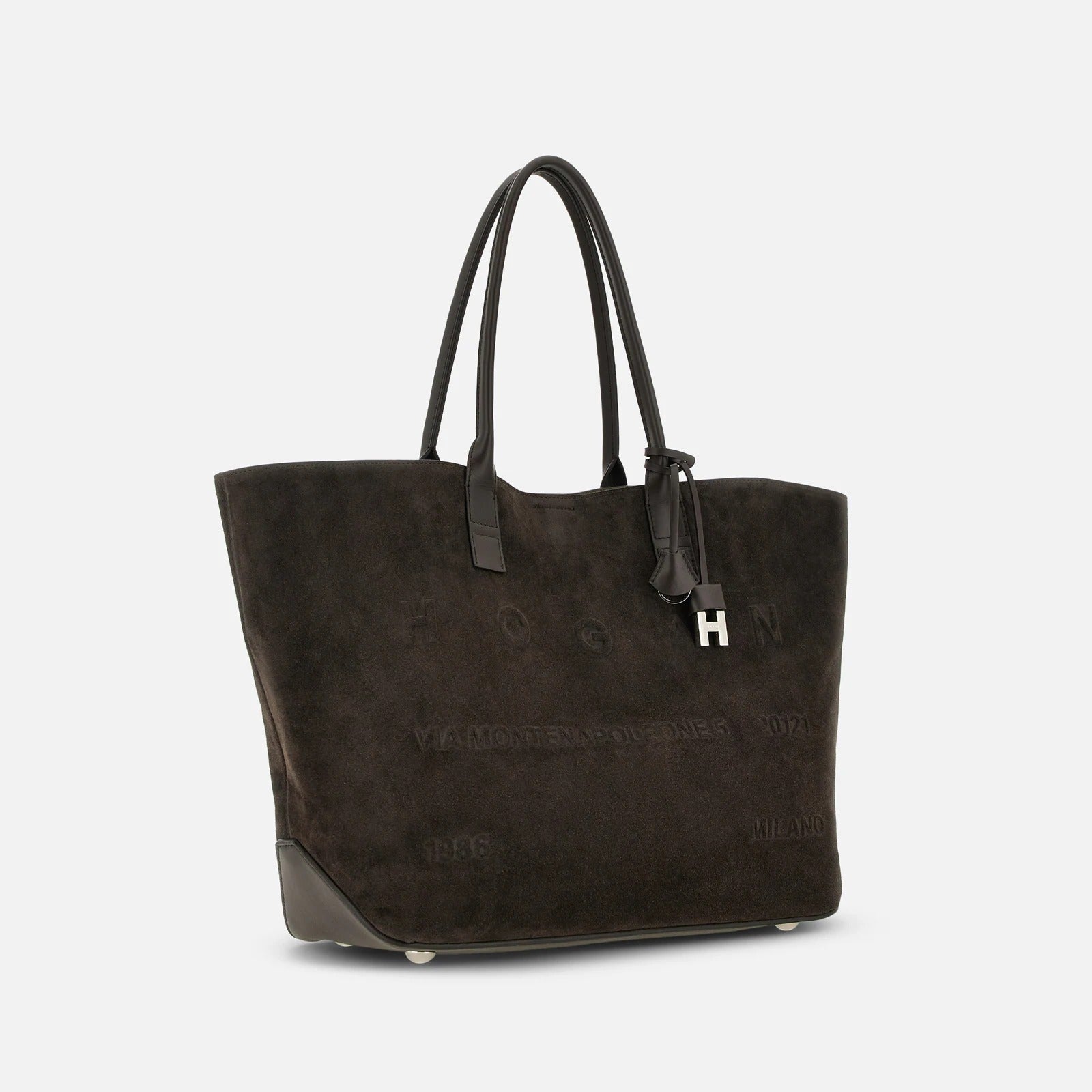 HOGAN Borsa Shopping Address Media-Marrone
