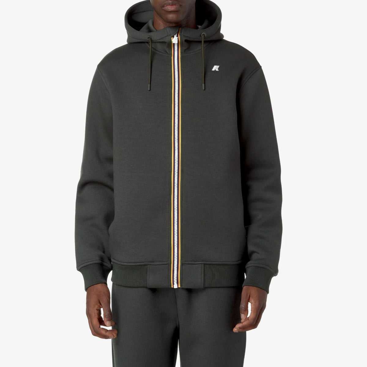 K-WAY Felpa Uomo RAINER SPACER-Green Blackish