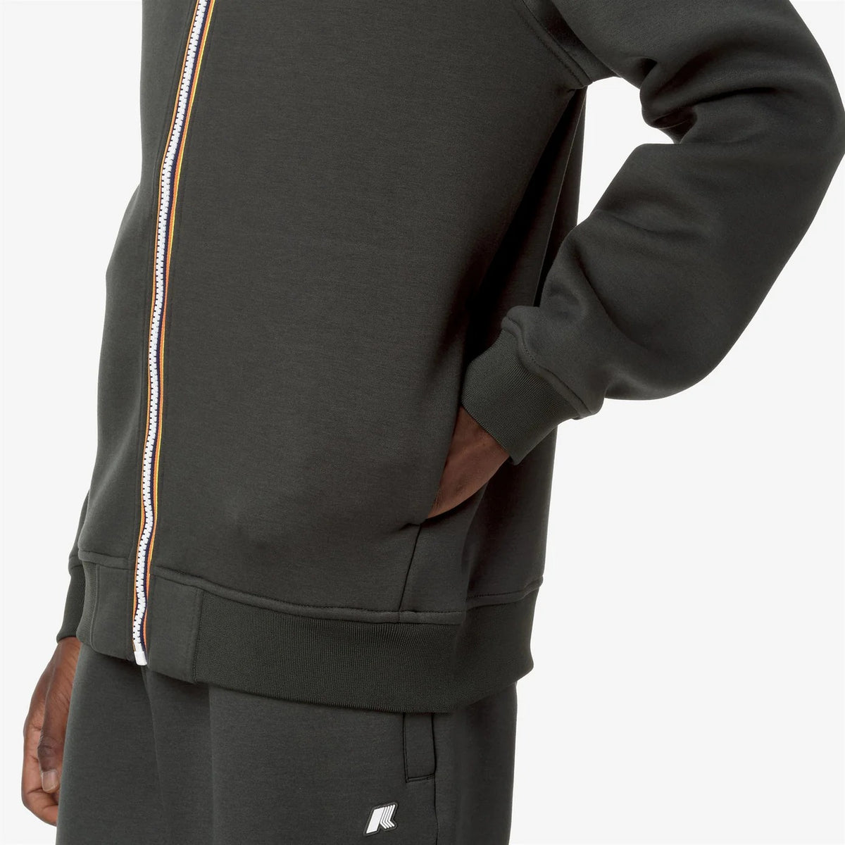 K-WAY Felpa Uomo RAINER SPACER-Green Blackish