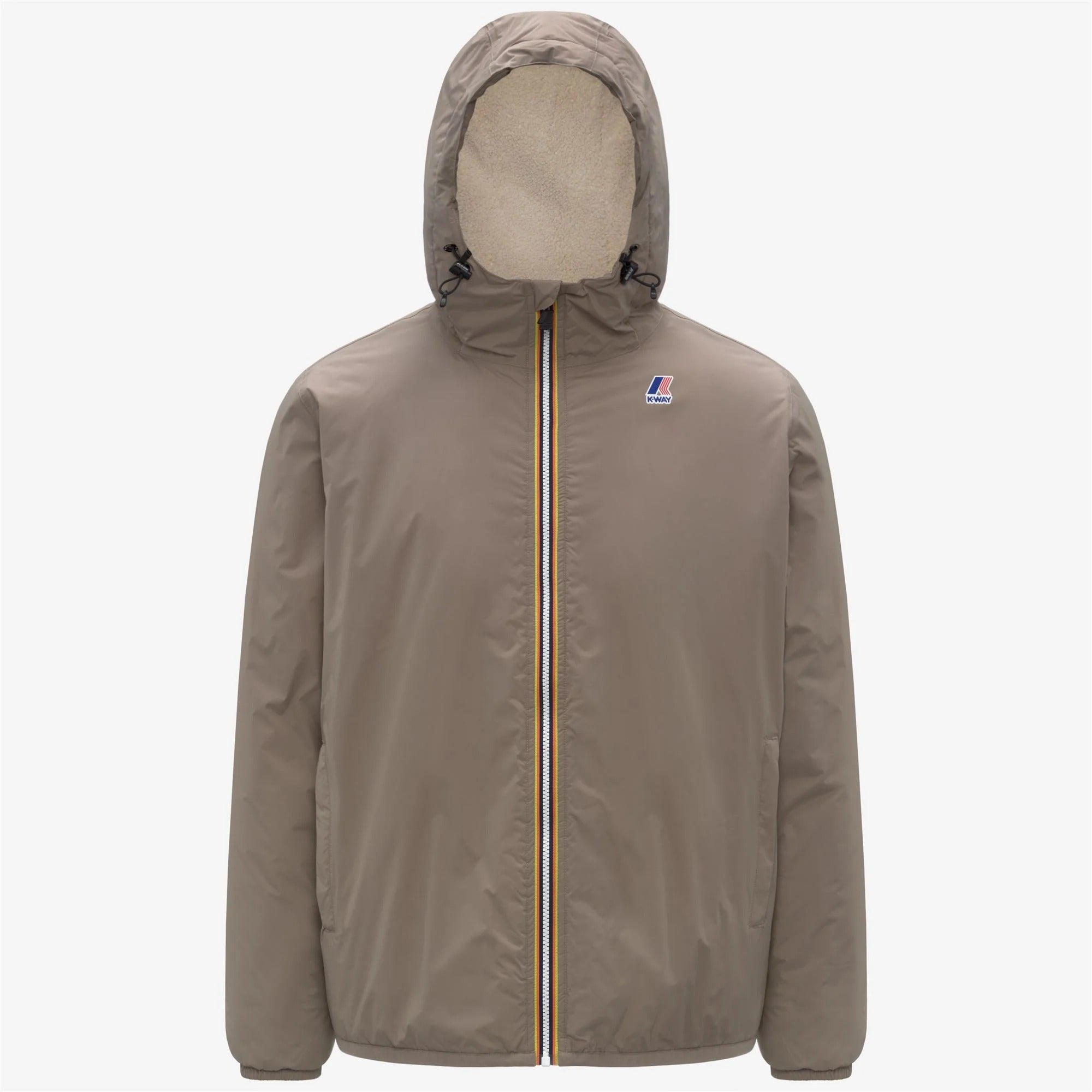 K-WAY Giacca Uomo LE VRAI 4.0 CLAUDE ORSETTO-Beige Taupe