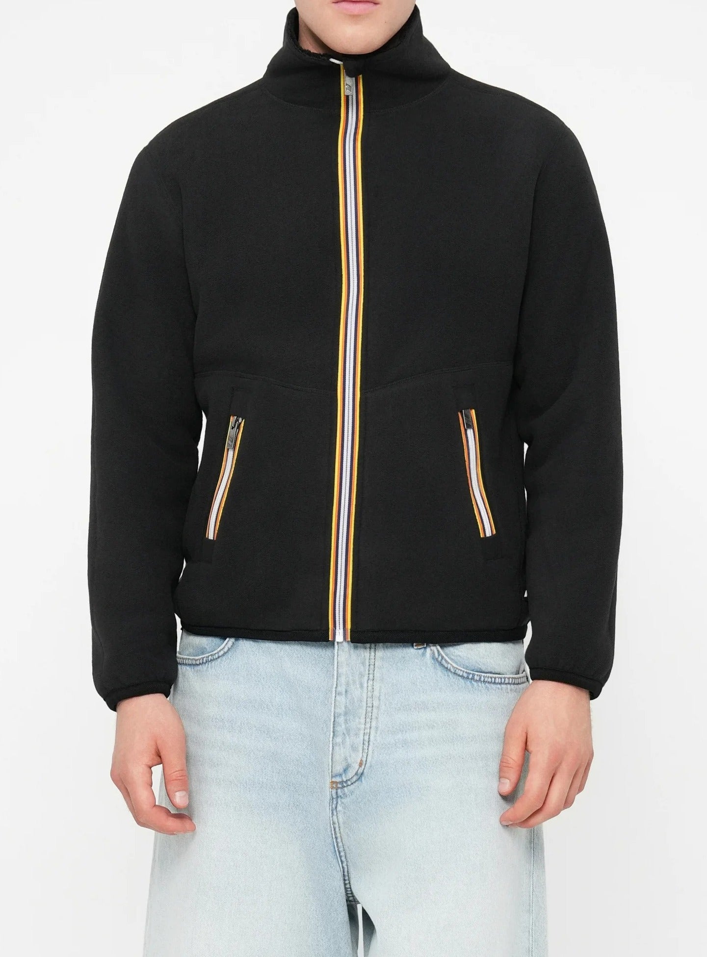 K-WAY Giacca Uomo PASCAL SHERPA POLAR DOUBLE-Black Pure