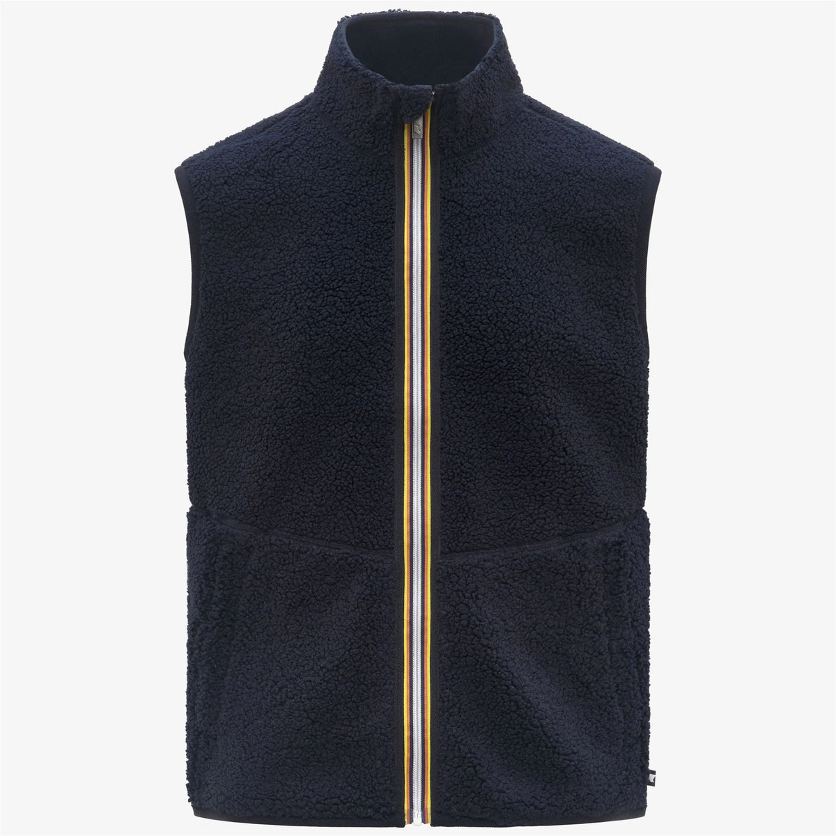 K-WAY Smanicato Uomo YANNICK SHERPA POLAR DOUBLE-Blue Depth