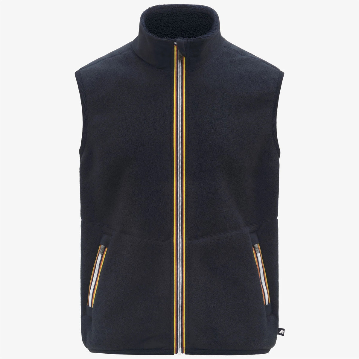 K-WAY Smanicato Uomo YANNICK SHERPA POLAR DOUBLE-Blue Depth