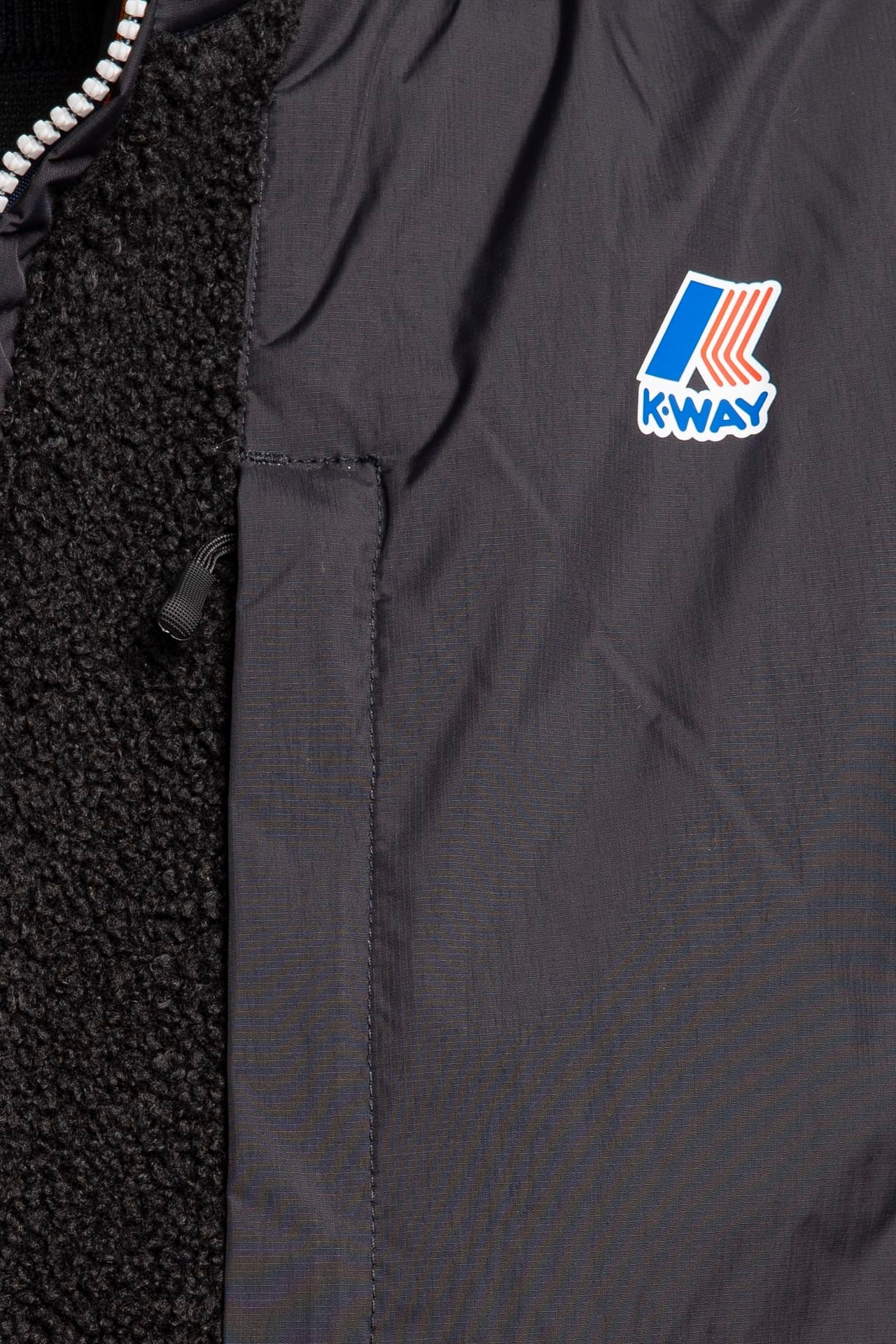 K-WAY Smanicato Uomo Vital 4.0 Orsetto-Black Pure Ecru