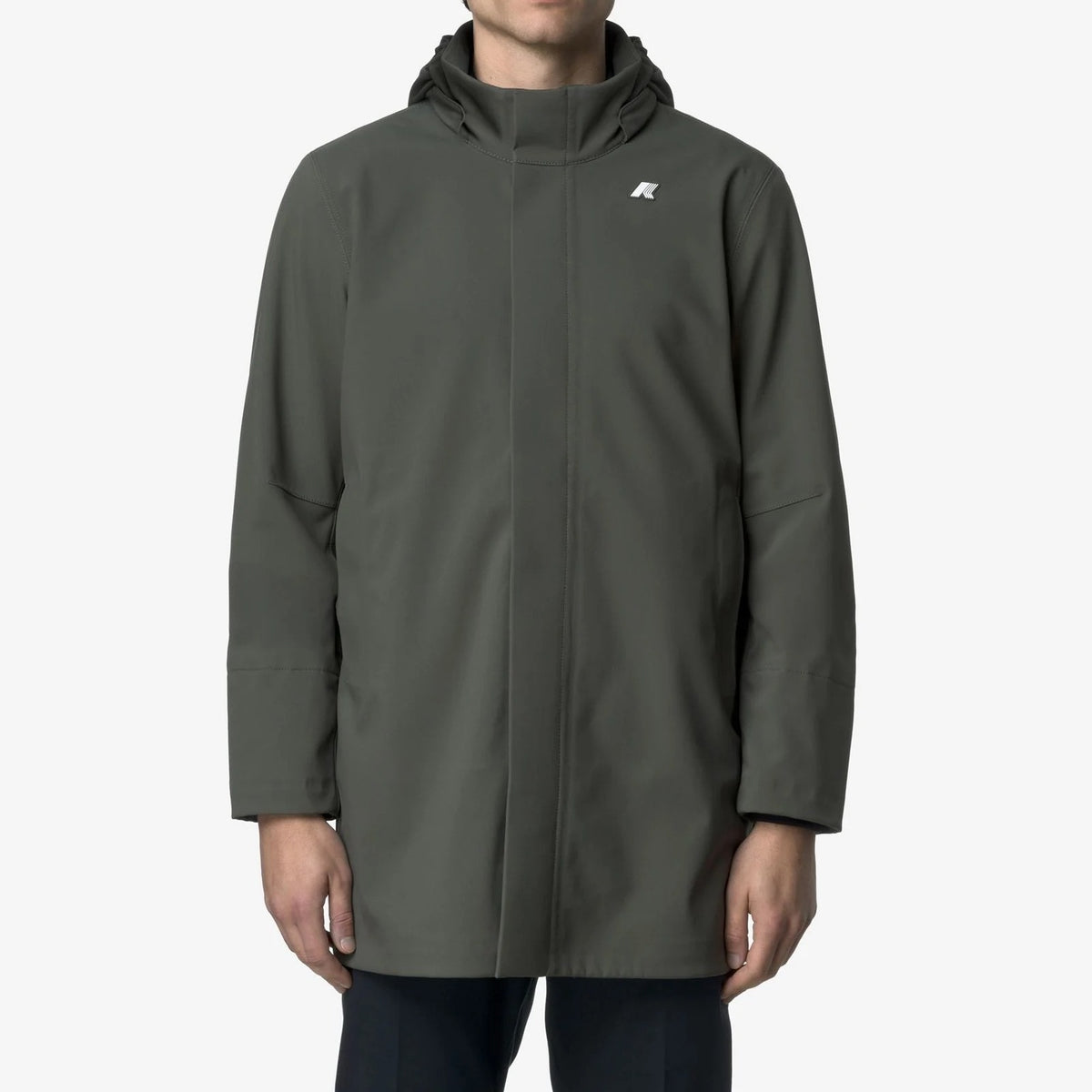 K-WAY Giacca Uomo Duke Bonded-Green Blackish