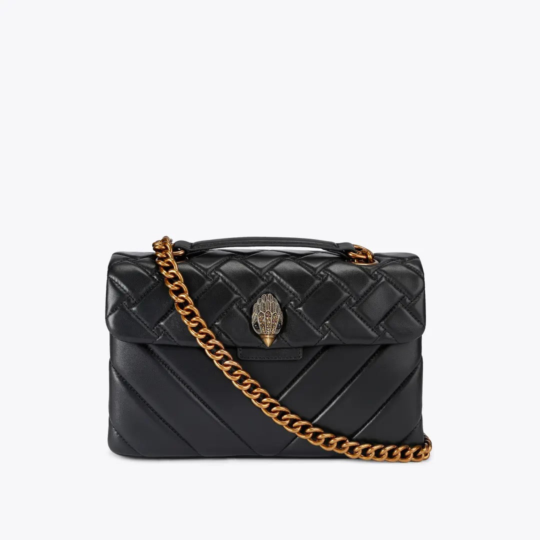 KURT GEIGER Borsa KENSINGTON LEATHER-Black