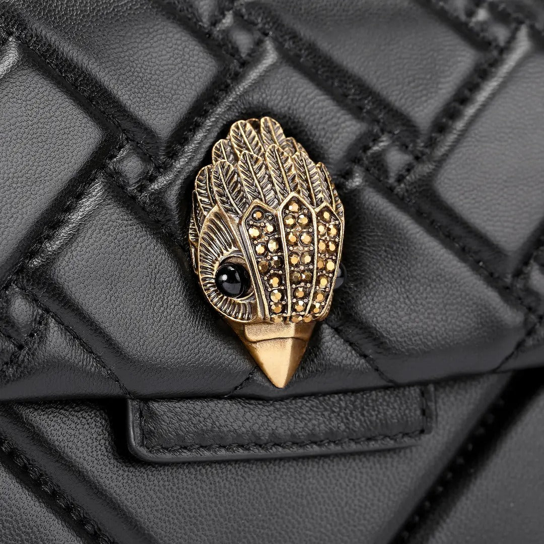 KURT GEIGER Borsa KENSINGTON LEATHER-Black