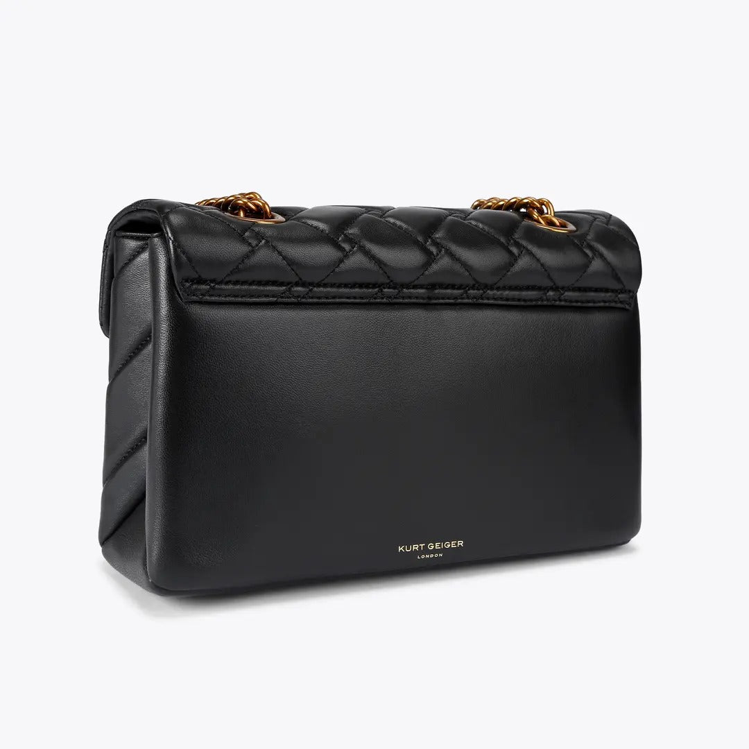 KURT GEIGER Borsa KENSINGTON LEATHER-Black