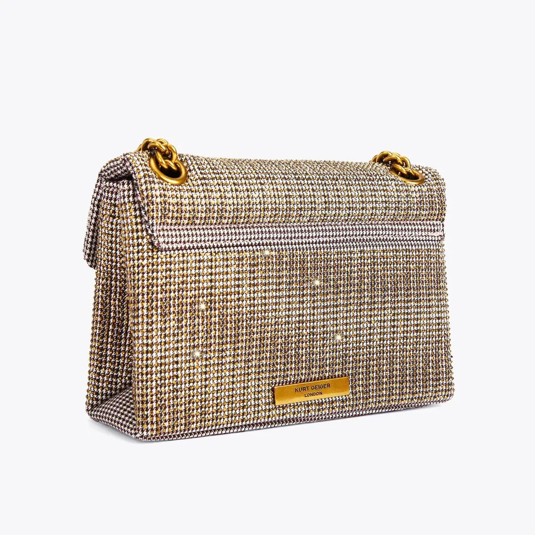 KURT GEIGER Borsa FABRIC MINI KENSINGTON-Beige