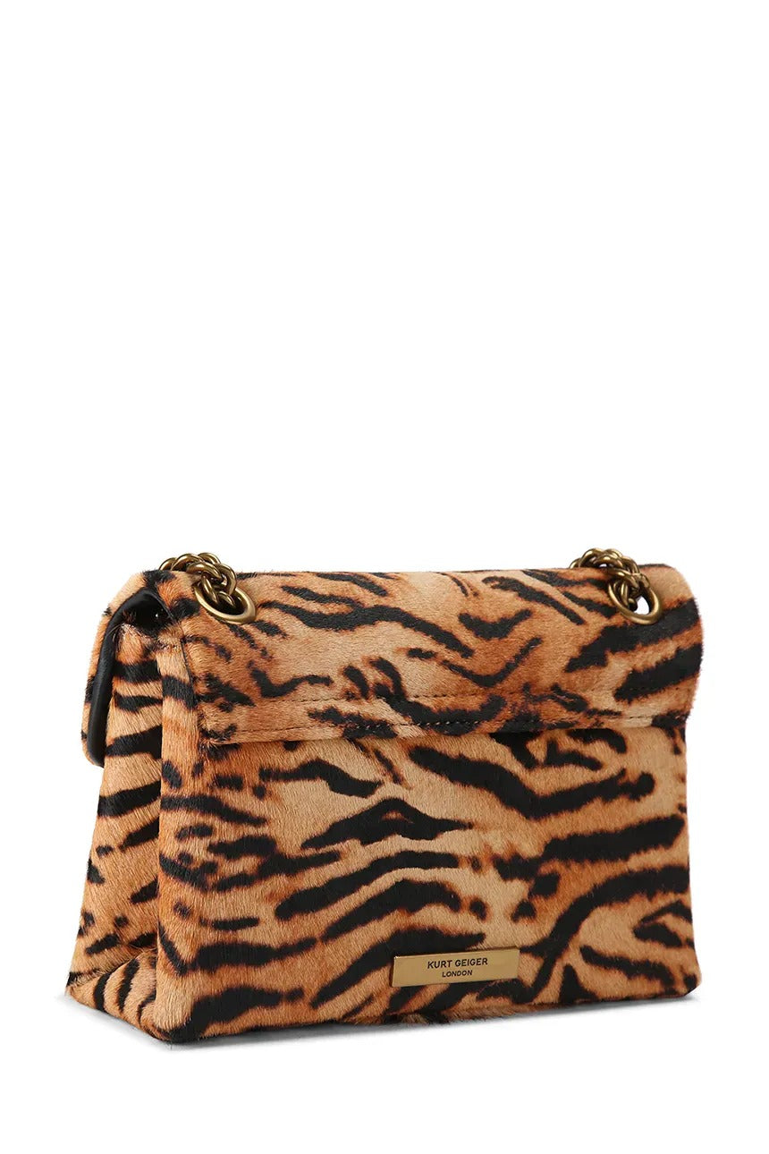 KURT GEIGER Borsa Mini Kensington LEATHER-Camel