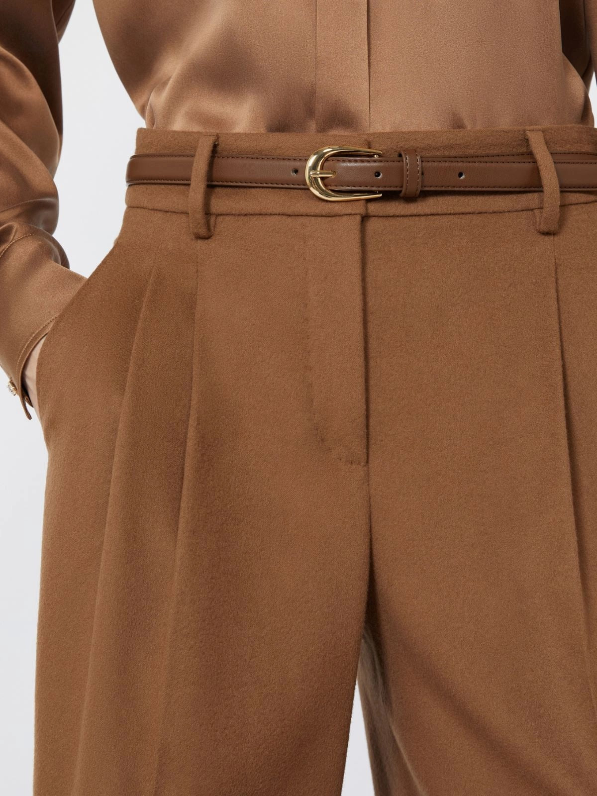 MAX MARA STUDIO Pantalone Donna Cocco-Cuoio