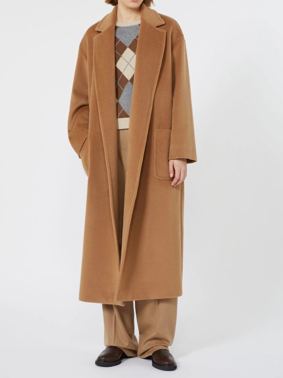 MAX MARA STUDIO Cappotto Donna Giambo-Cammello