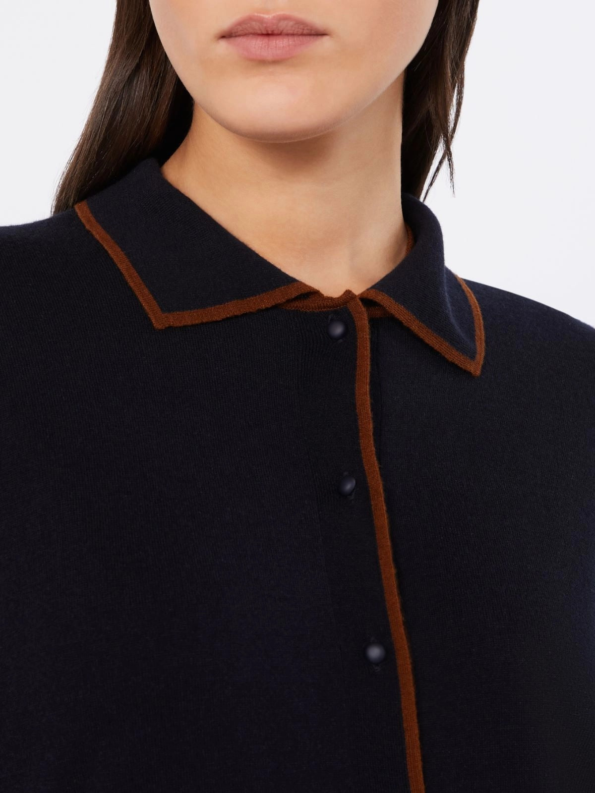 MAX MARA STUDIO Cardigan Uomo Targa-Blu/Cuoio