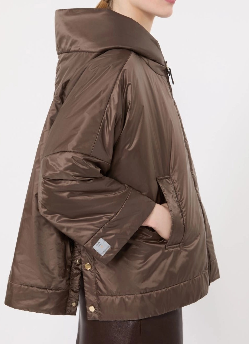 MAX MARA THE CUBE Piumino Donna Fiore-Marrone Gold