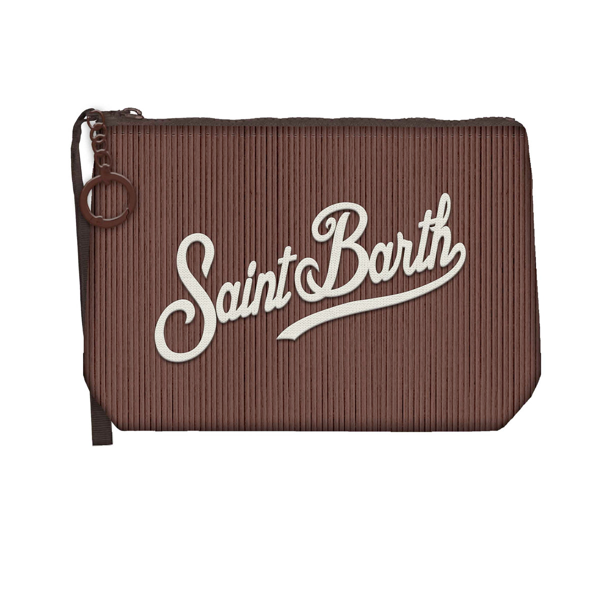 MC2 SAINT BARTH Pochette ALINE MINI CORDUROY S-Marrone