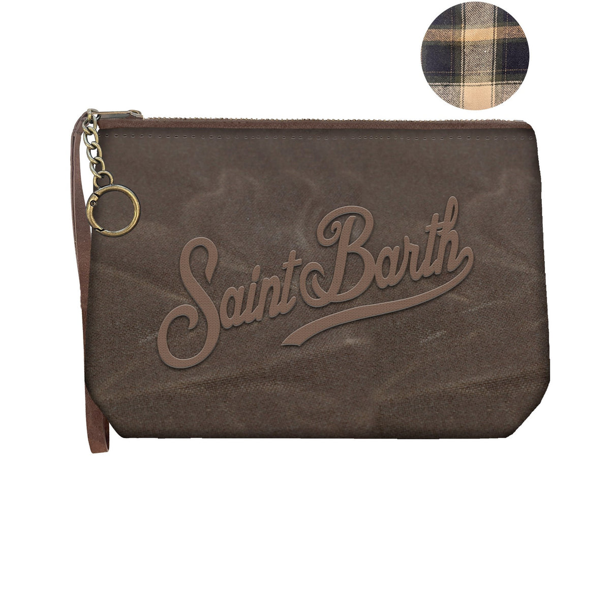 MC2 SAINT BARTH Pochette ALINE MINI WAX-Marrone
