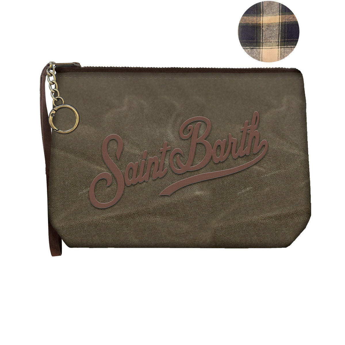 MC2 SAINT BARTH Pochette ALINE MINI WAX-Verde/marrone