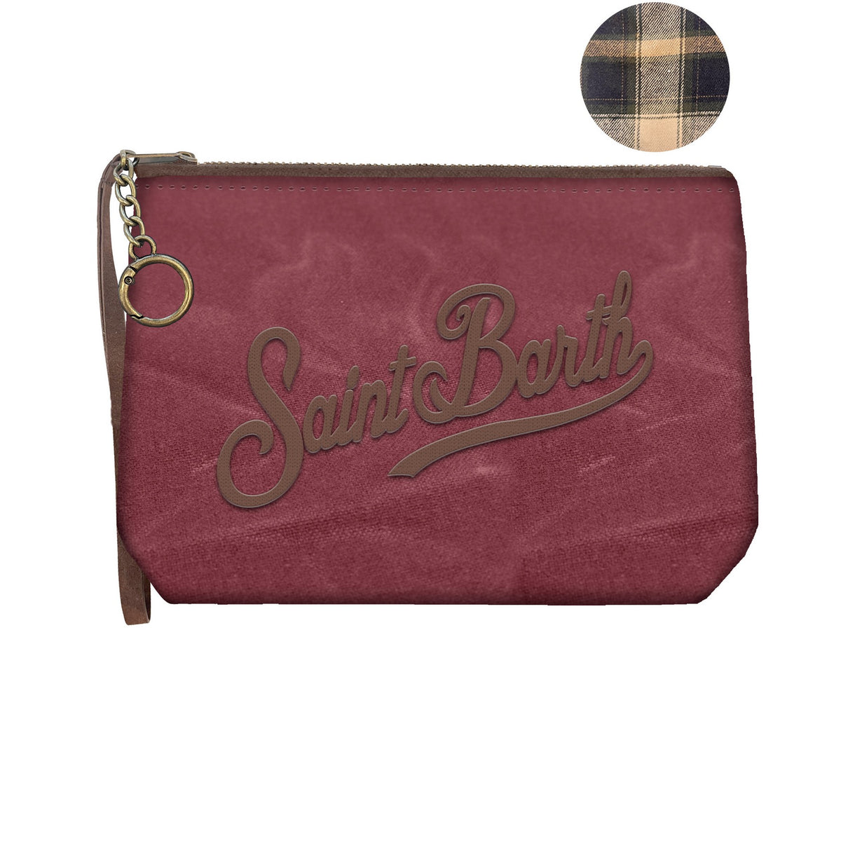 MC2 SAINT BARTH Pochette ALINE MINI WAX-Bordeaux/Marrone