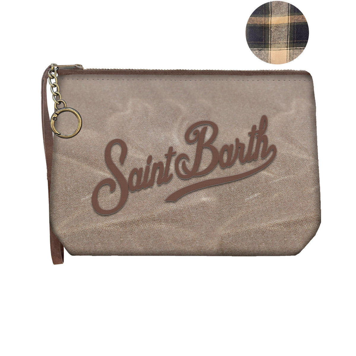 MC2 SAINT BARTH Pochette ALINE MINI WAX-Fango/Marrone