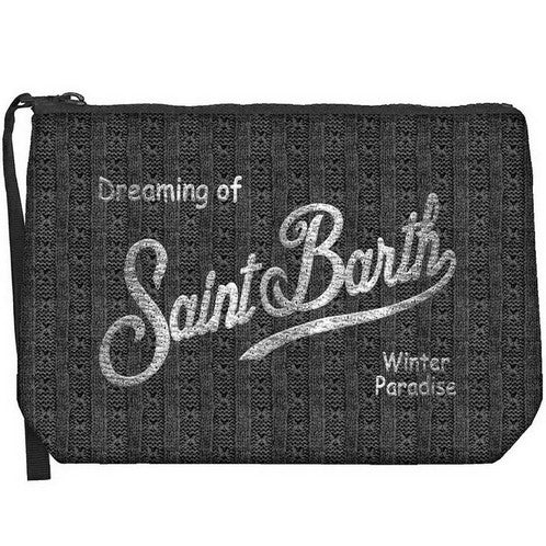 MC2 SAINT BARTH Pochette ALINE TRICOT-Nero