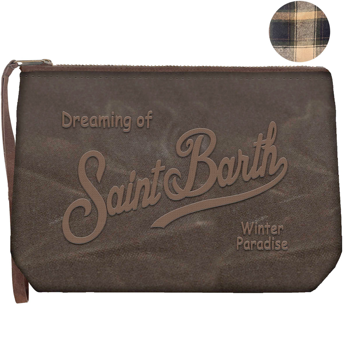 MC2 SAINT BARTH Pochette ALINE WAX-Marrone