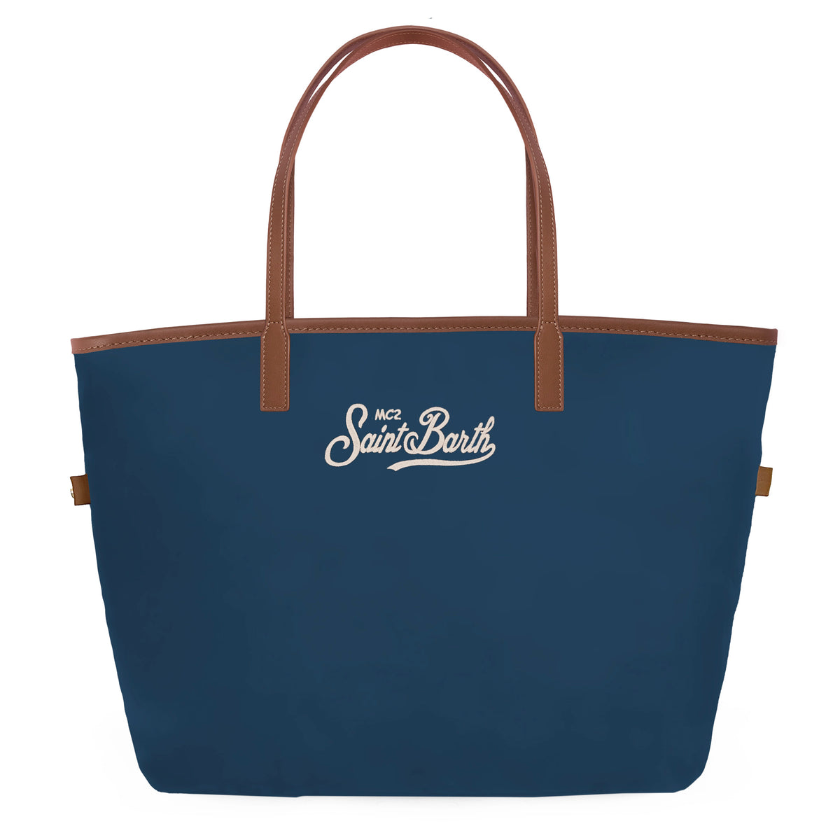 MC2 SAINT BARTH Borsa CITY BAG NYLON-Navy/Marrone