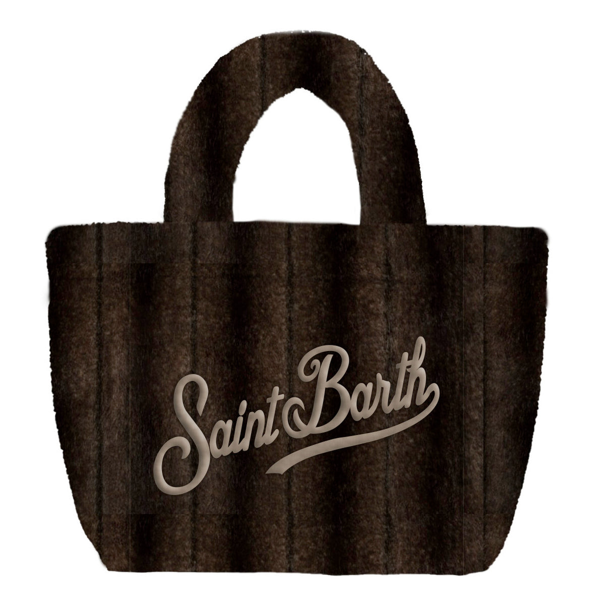 MC2 SAINT BARTH Borsa COLETTE SOFT FUR-Marrone