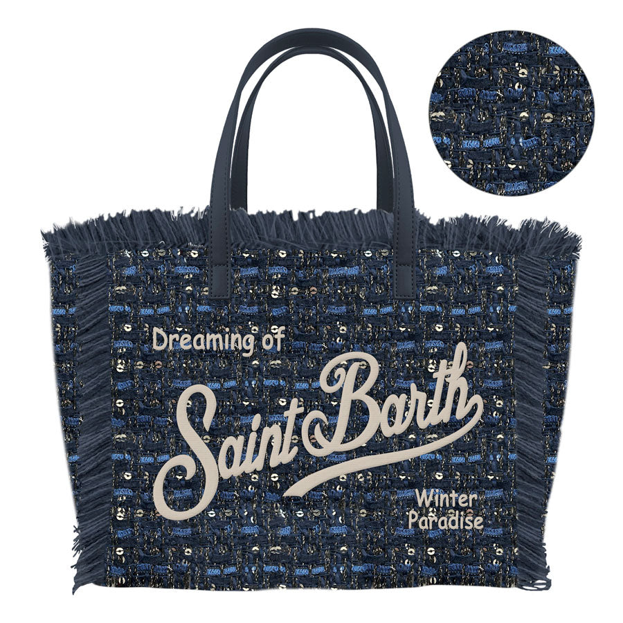MC2 SAINT BARTH Borsa COLETTE TWEED N-Navy