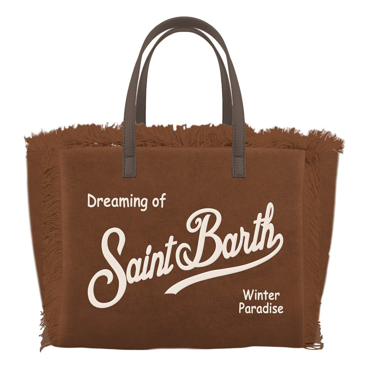 MC2 SAINT BARTH Borsa COLETTE VELVET N-Marrone