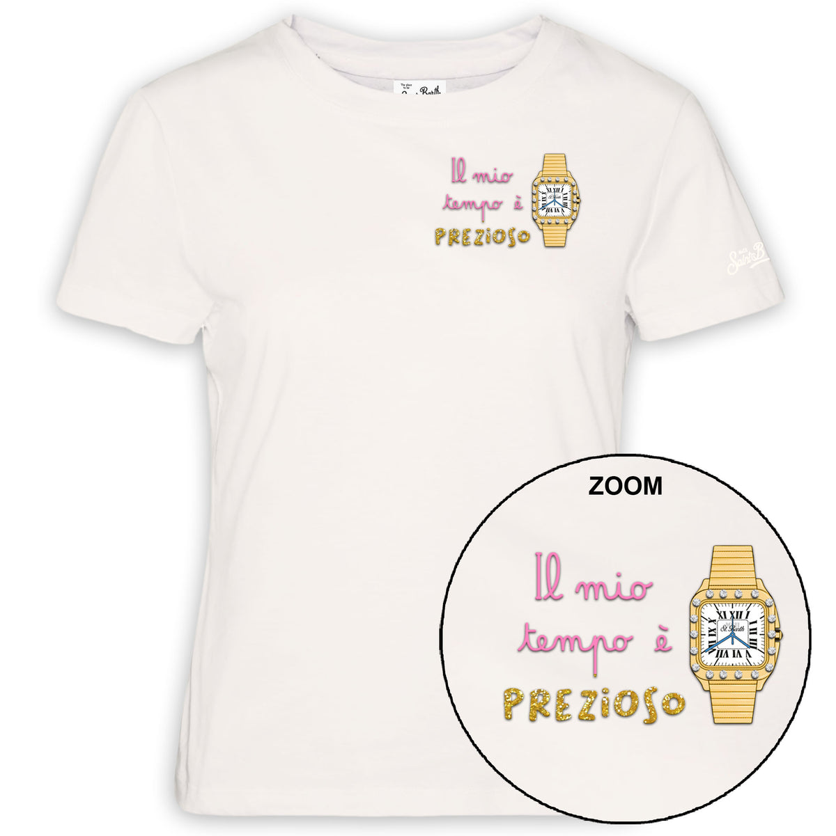 MC2 SAINT BARTH T-Shirt Donna Emilie-Tempo Panna