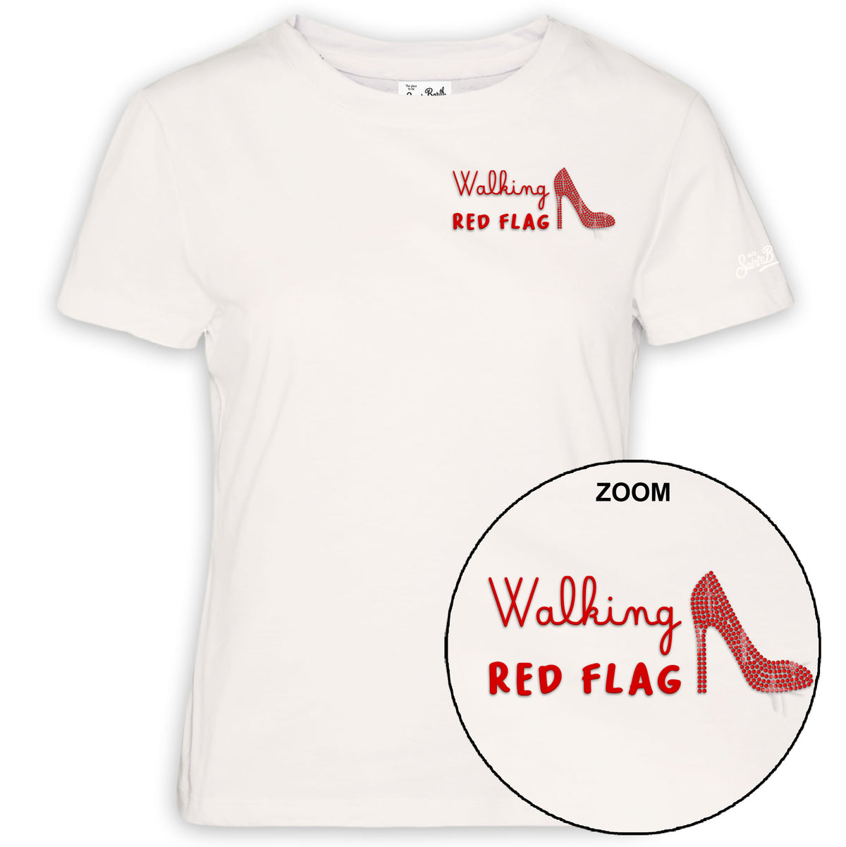 MC2 SAINT BARTH T-Shirt Donna Emilie-Walking Panna
