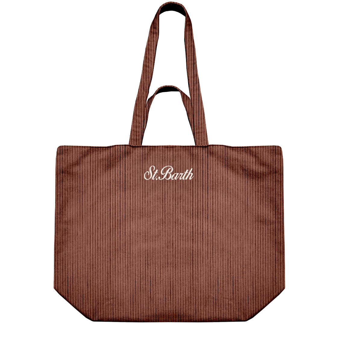 MC2 SAINT BARTH Borsa ESSENTIAL CORDUROY S-Marrone