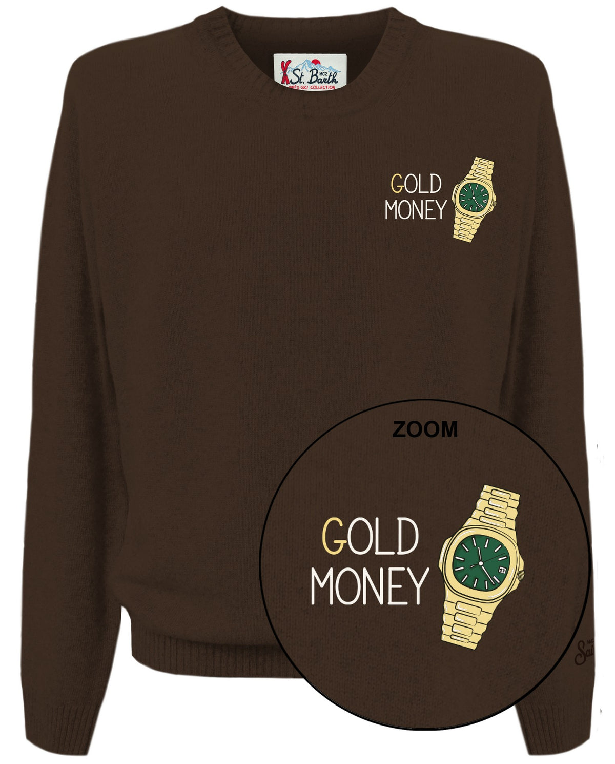 MC2 SAINT BARTH Maglione Uomo HERON LIGHT EMBRY-Gold Marrone