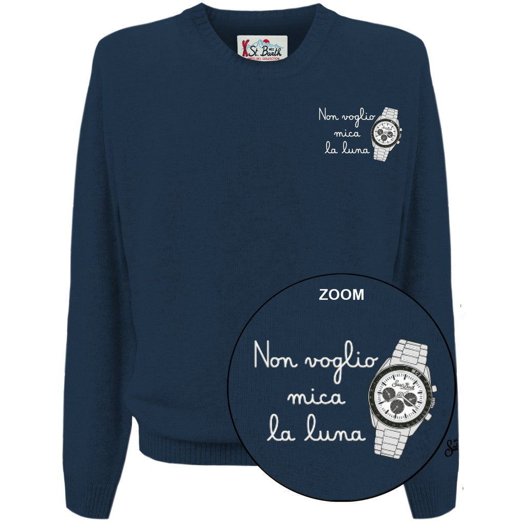 MC2 SAINT BARTH Maglione Uomo HERON LIGHT EMBRY-Luna Navy