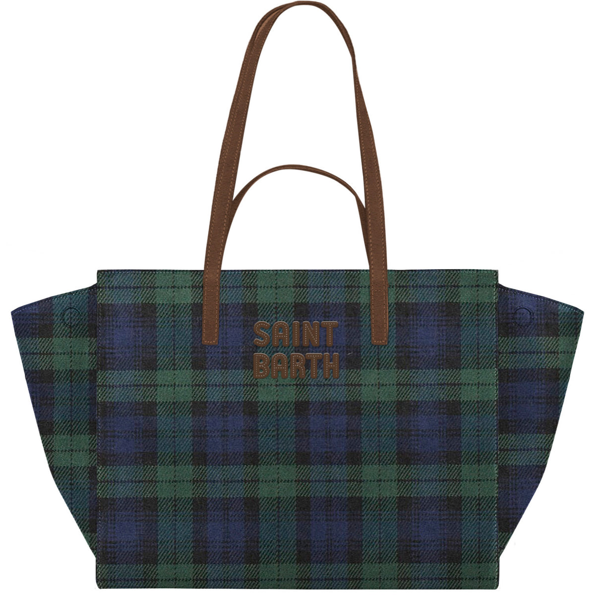 MC2 SAINT BARTH Borsa JOUR BAG-Tartan British Green/Navy