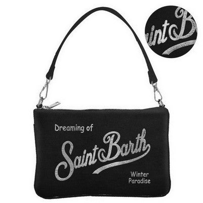 MC2 SAINT BARTH Pochette PARISIENNE MINI VELVET-Nero