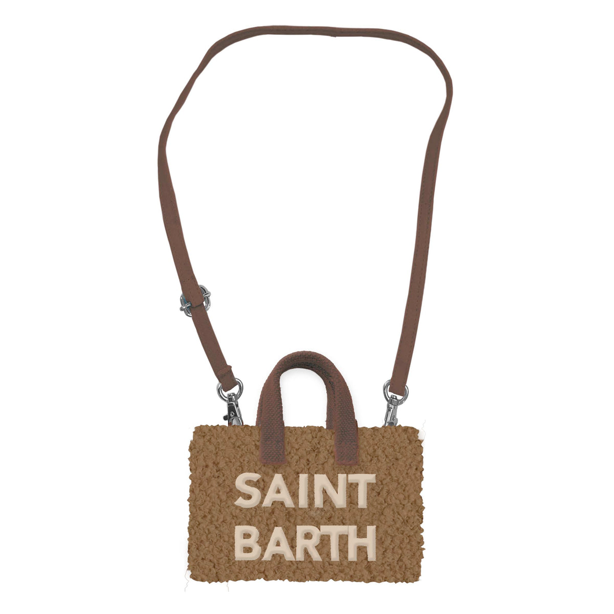 MC2 SAINT BARTH Borsa PHONE BAG TEDDY-Marrone