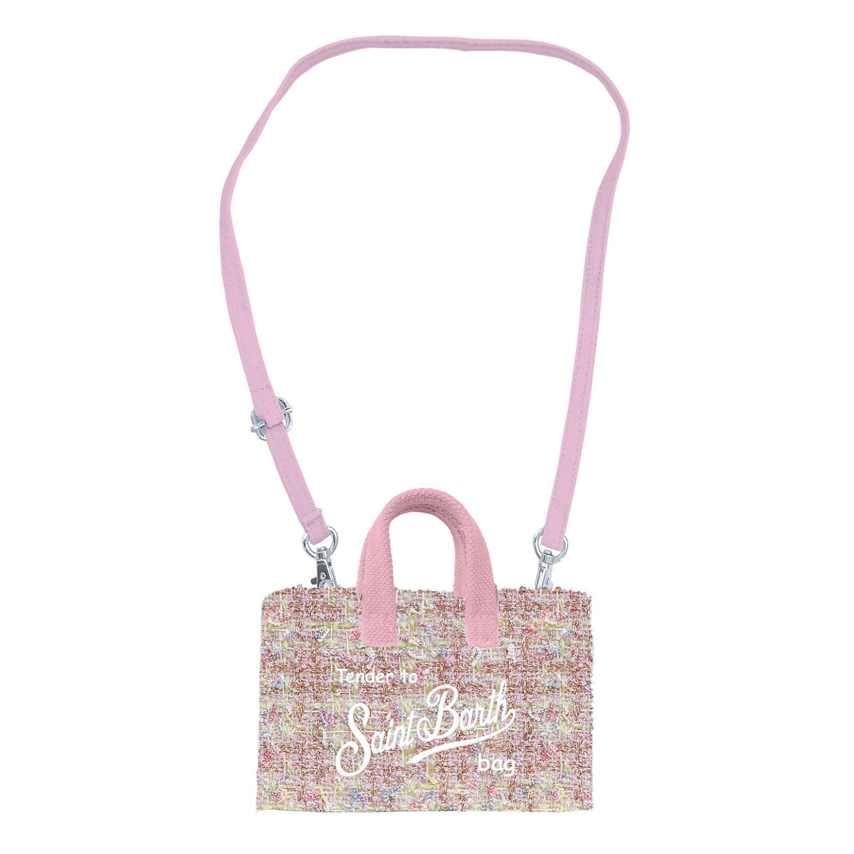 MC2 SAINT BARTH Borsa PHONE BAG TWEED-Rosa