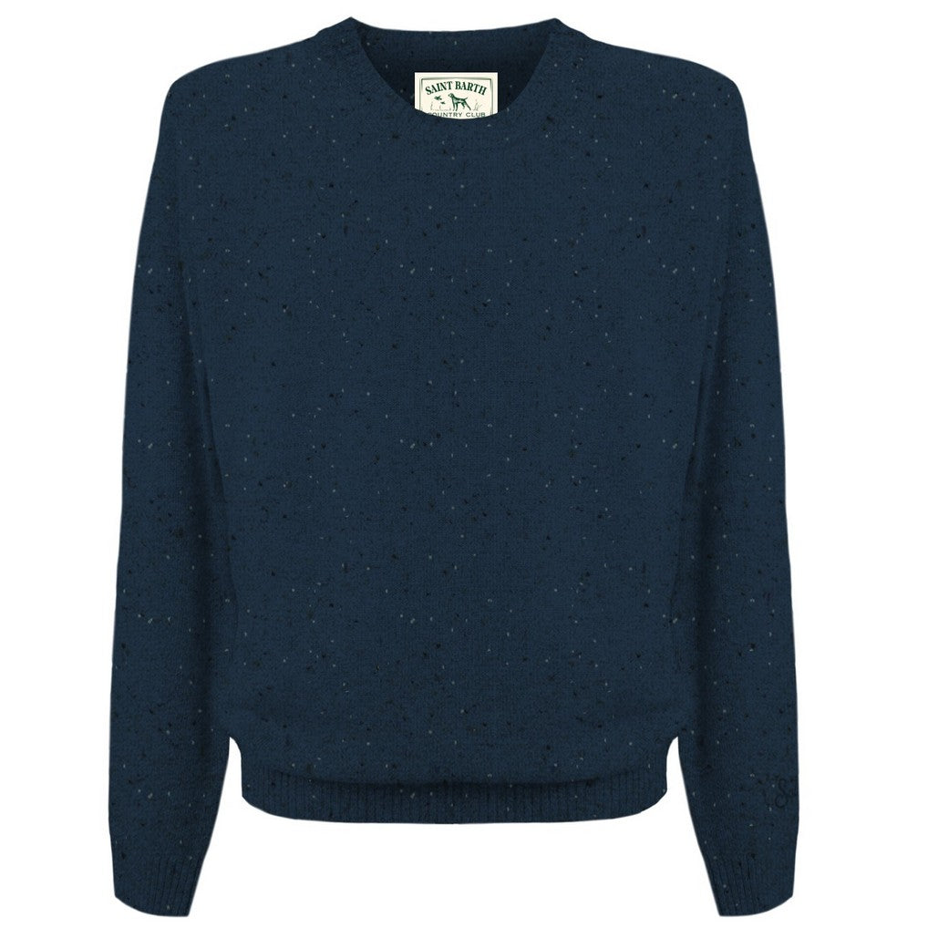 MC2 SAINT BARTH Maglione Uomo Regent Donegal-Night Blue