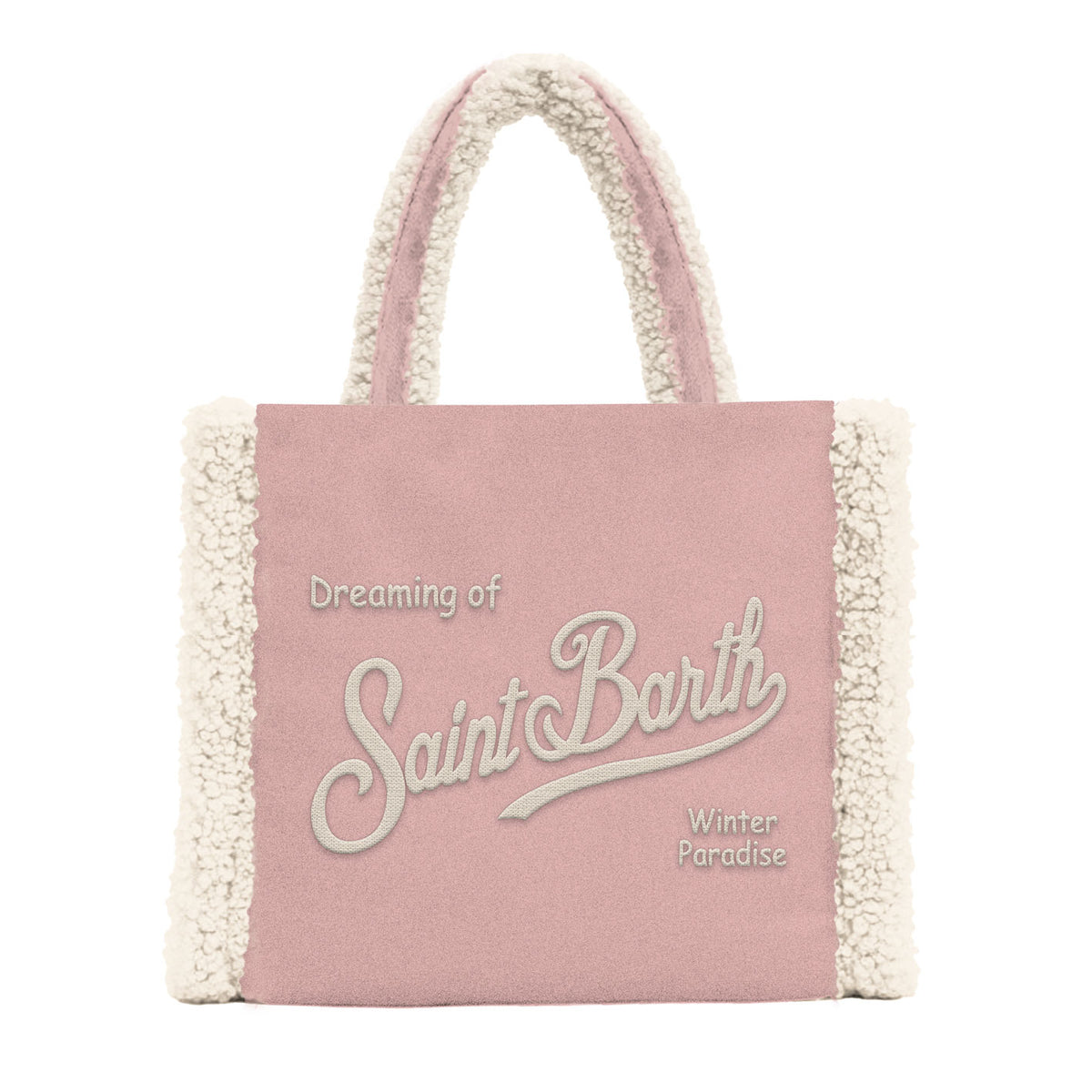 MC2 SAINT BARTH Borsa VANITY MINI SHEARLING-Rosa