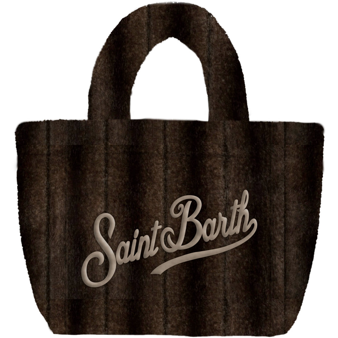 MC2 SAINT BARTH Borsa VANITY SOFT FUR-Marrone