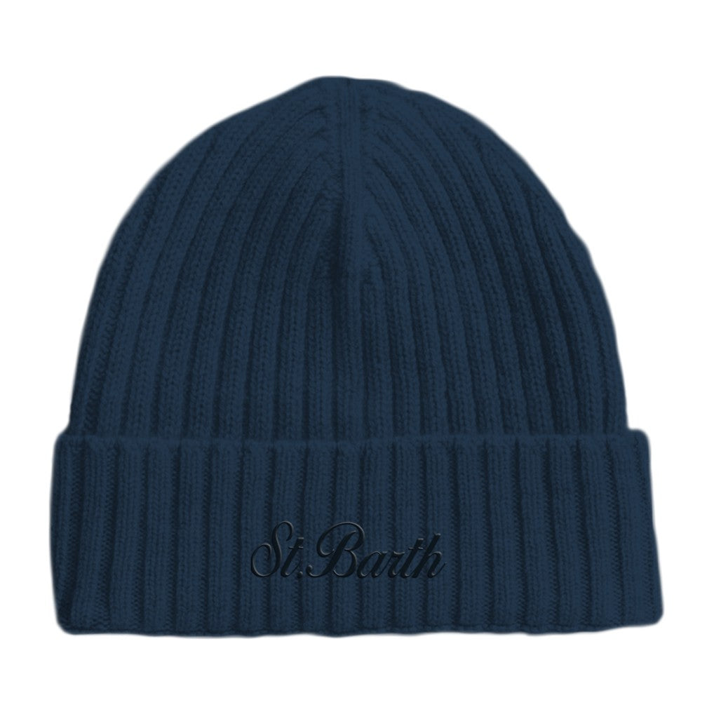 MC2 SAINT BARTH Berretto Uomo Wegen Wool-Blu Notte