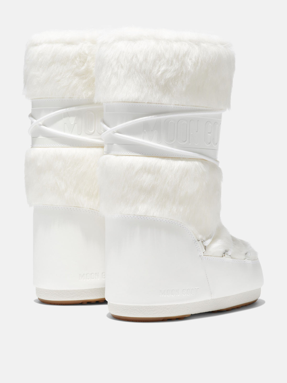 MOON BOOT Stivale Donna ICON FAUX FUR-Optical White