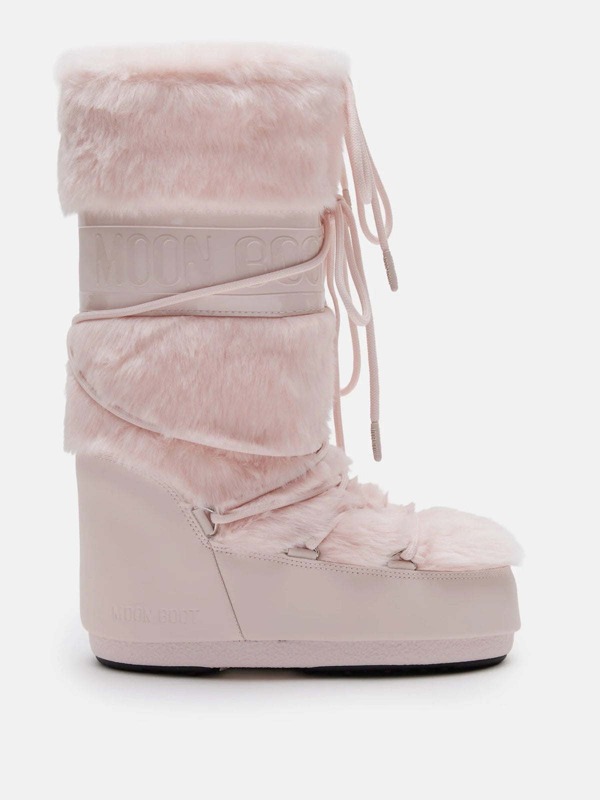 MOON BOOT Stivale Donna ICON FAUX FUR-Dusty Pink