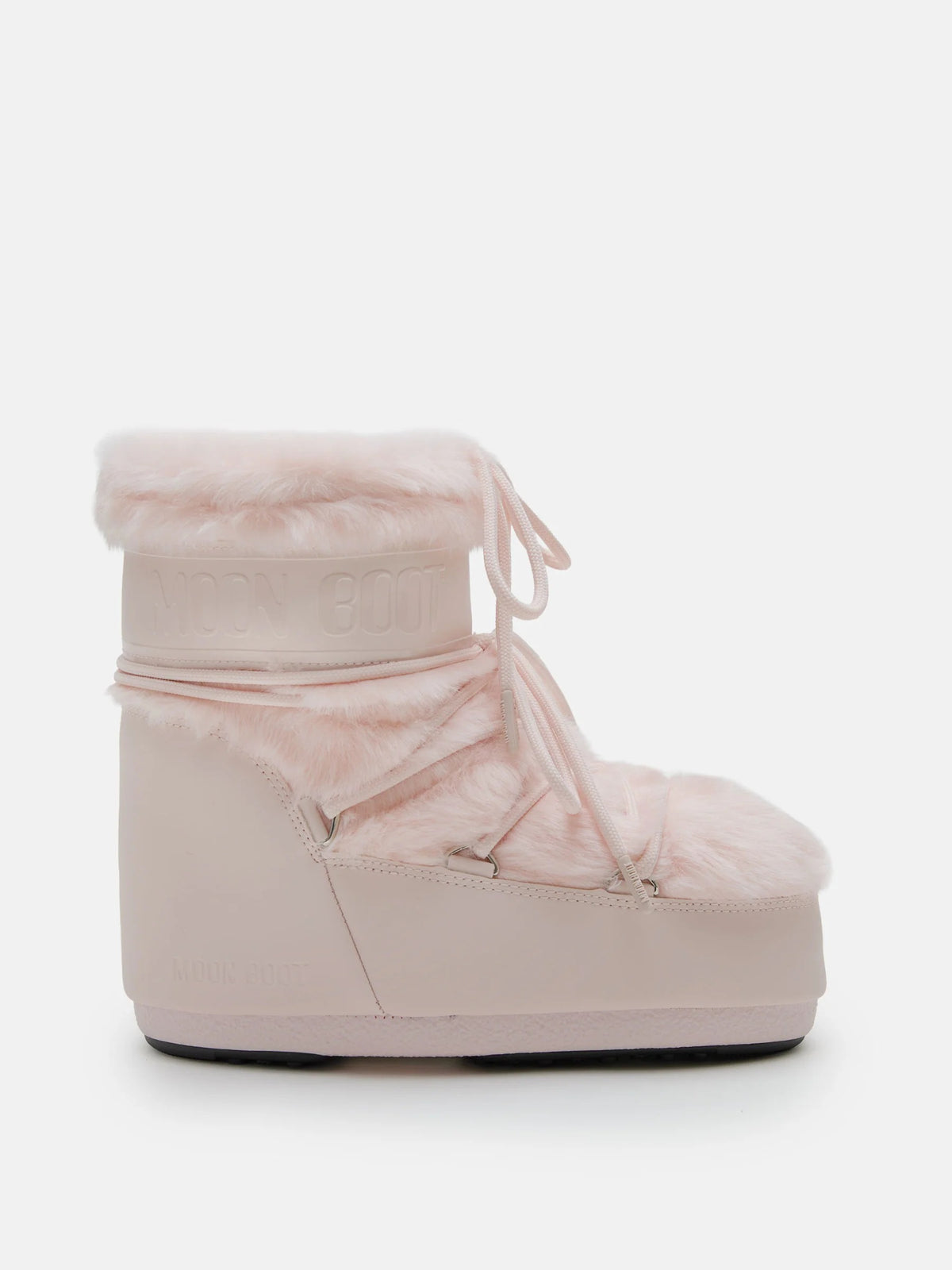 MOON BOOT Stivale Donna ICON LOW FAUX FUR-Dusty Pink