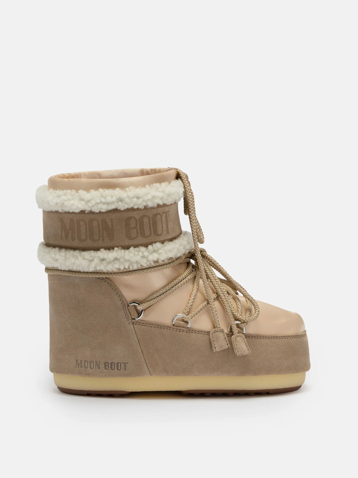 MOON BOOT Stivale Donna ICON LOW PEARLY PLUS-Pale Peach/Sand