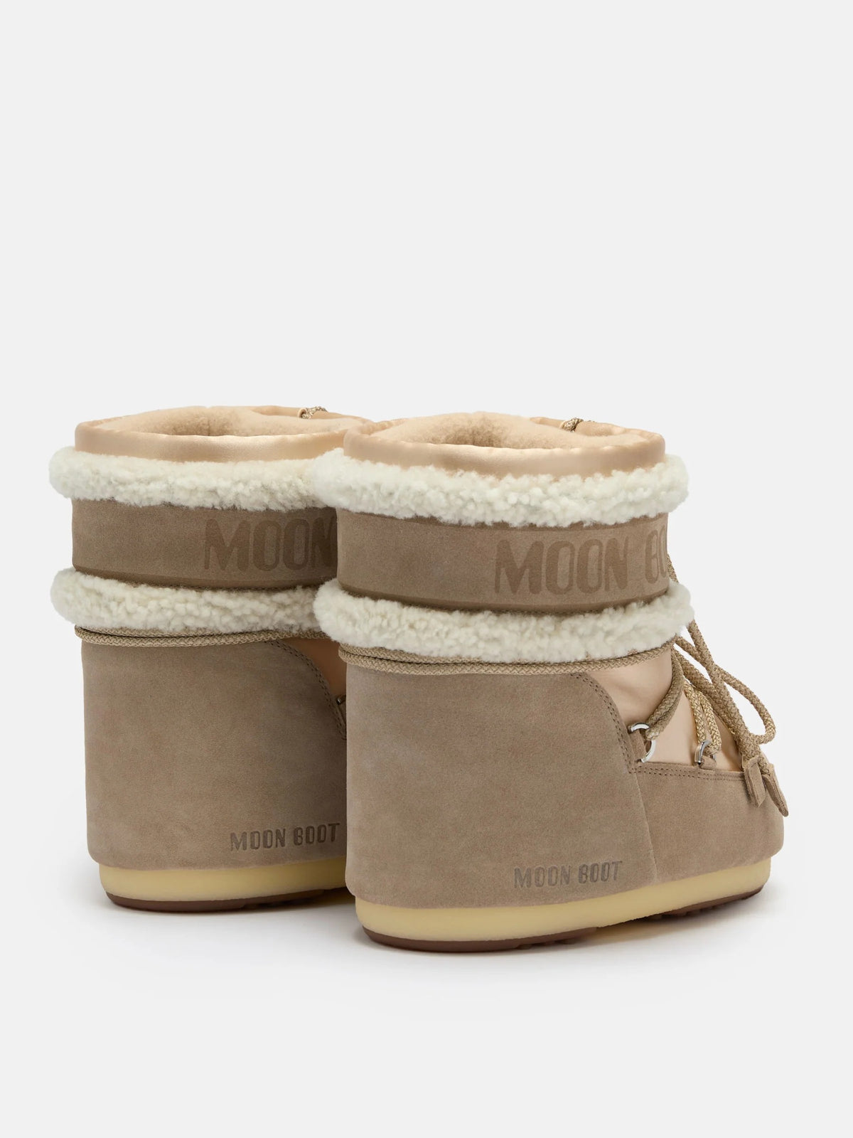 MOON BOOT Stivale Donna ICON LOW PEARLY PLUS-Pale Peach/Sand