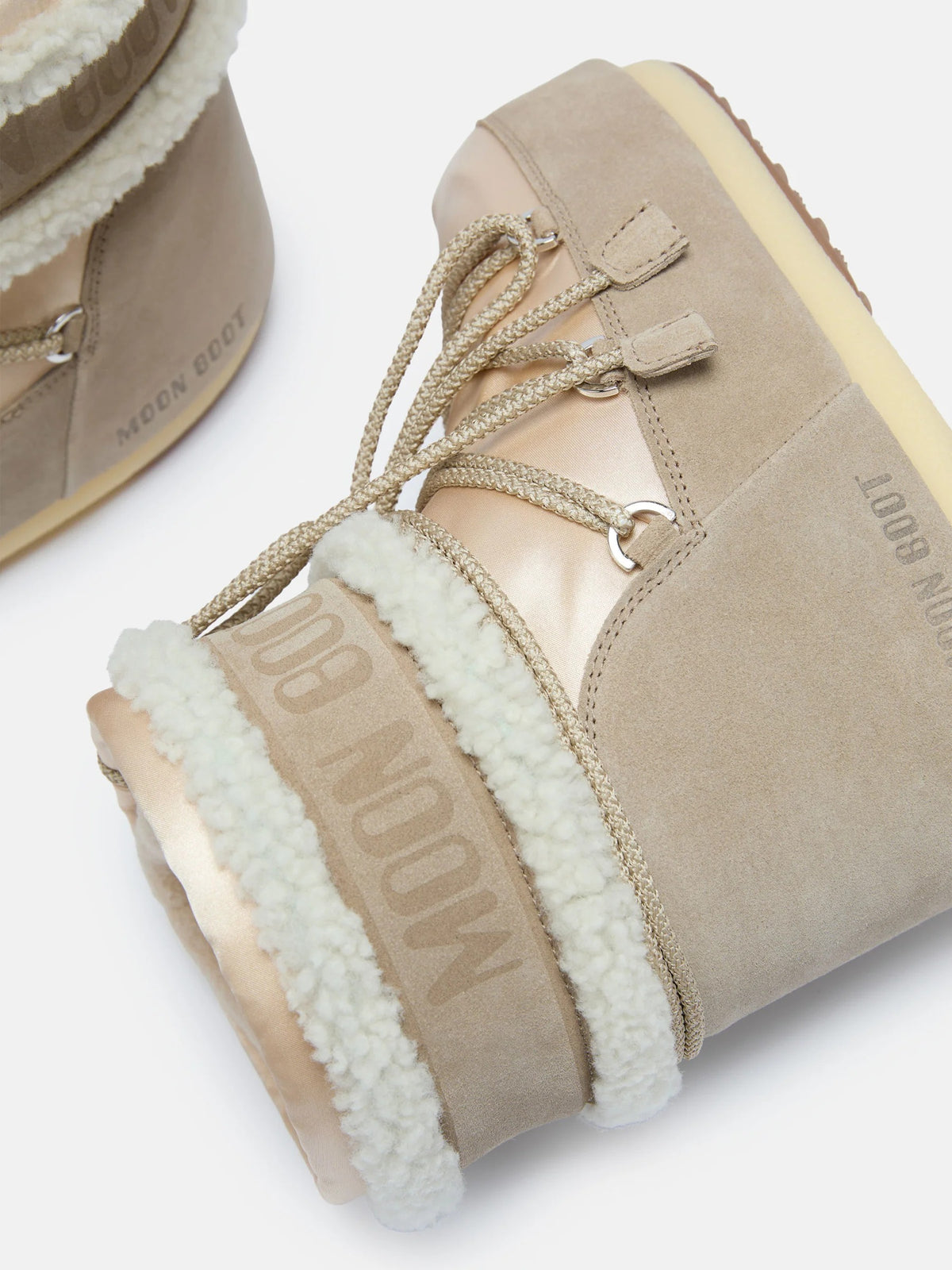 MOON BOOT Stivale Donna ICON LOW PEARLY PLUS-Pale Peach/Sand