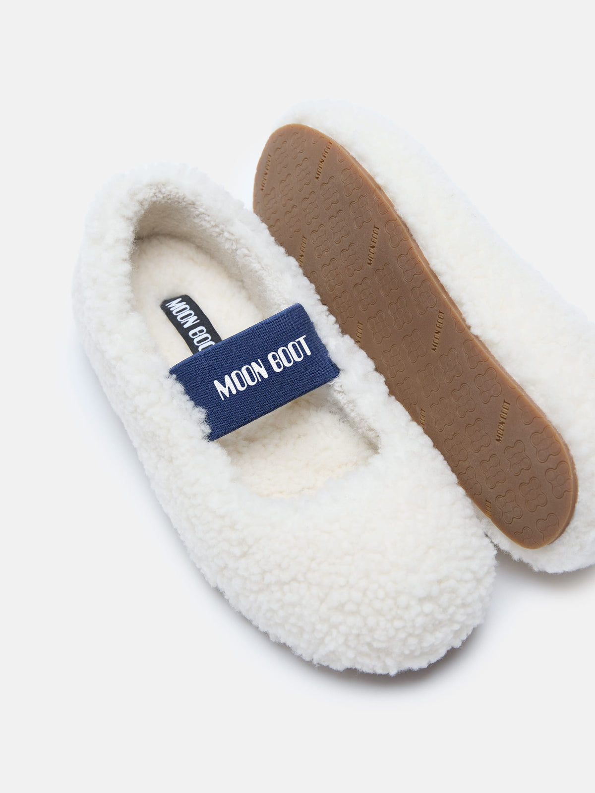 MOON BOOT Ballerina Donna SHEARLING-Ice